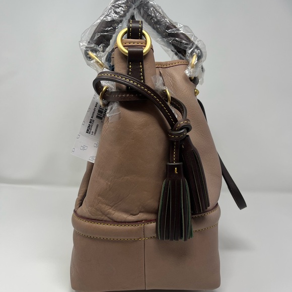 Dooney & Bourke Buckley Leather Bag - Mushroom - Picture 3 of 12